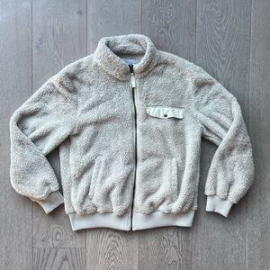 Rails Austin Sherpa Sweatshirt Jacket in Ivory Women’s Size XS